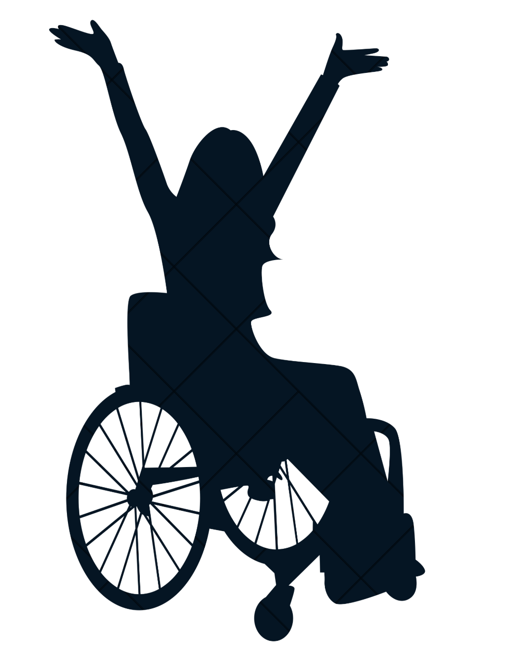 icona ballerina in carrozina